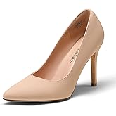 DREAM PAIRS Women's Closed Toe High Heels Dress Pointed Toe Wedding Pump Shoes
