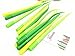 Yansanido Fluent Writting Pen, 12 Pcs 0.38 mm Black Ink Grass Shape Rolling Ball Cute Gel Ink Pen for Student and School Office Supplies (Grass)