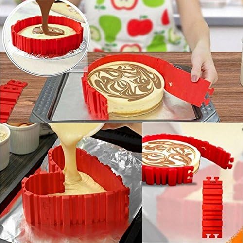 Lyxuan 4-Pack Magic Bake Snakes Grade Silicone Bake All Cakes Cake Mould Tools for Kitchen