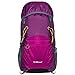G4Free Large 40L Lightweight Water Resistant Travel Backpack/Foldable & Packable Hiking Daypack(Purple/Red)