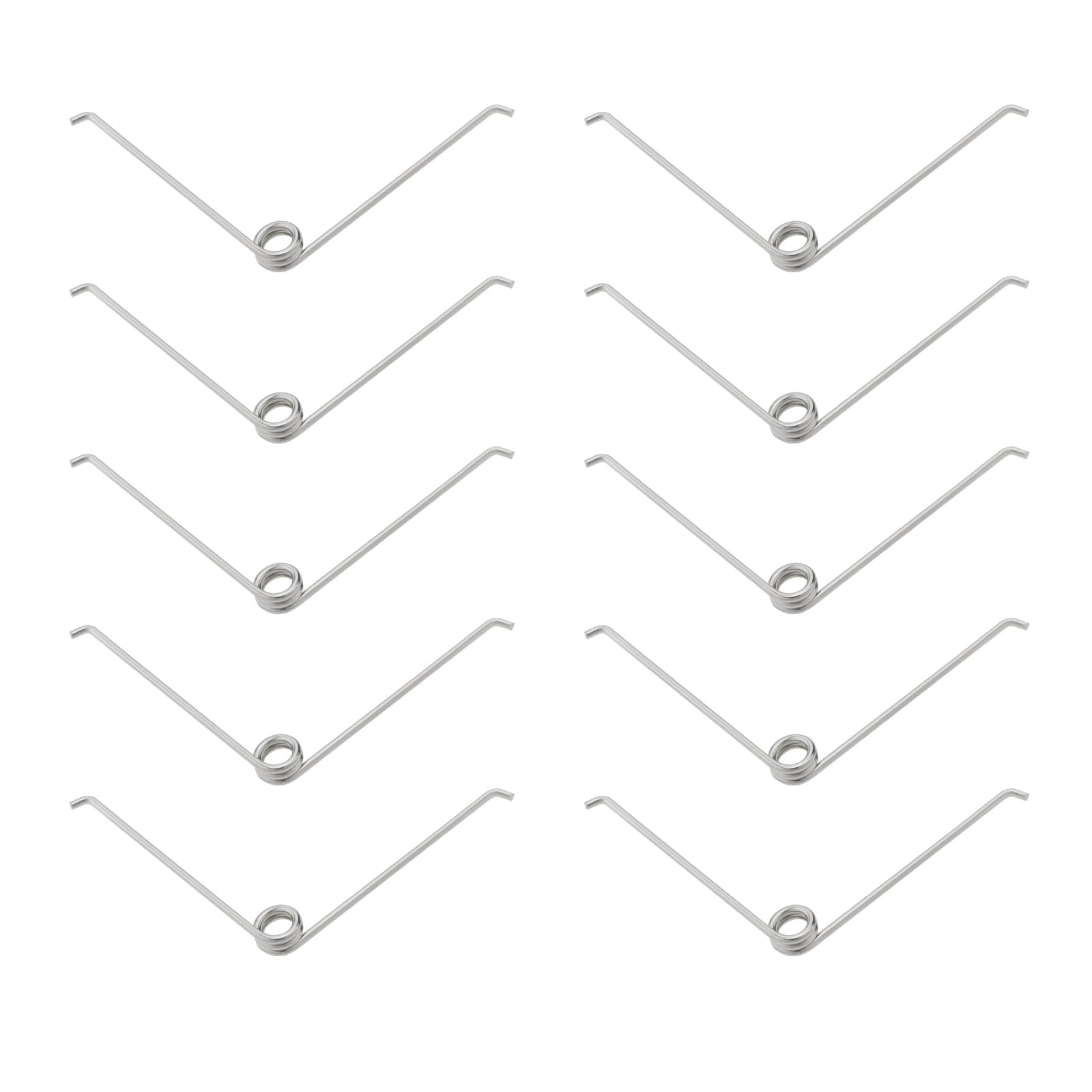 VGOL 10pcs V-Shape Spring Stainless Steel Small Torsion Spring for Pruners Tools Maintenance Garden Shears Trimming Scissors Spring Replacements