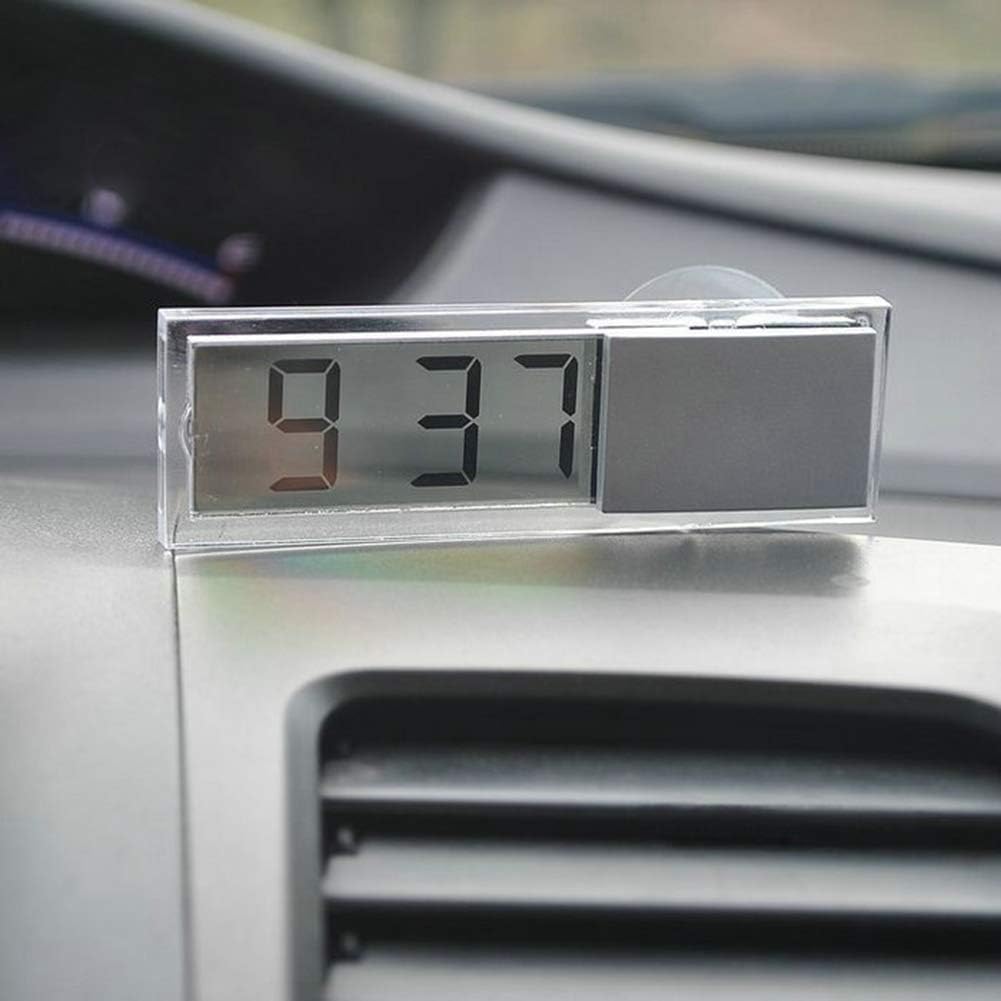 ekqw015l Fashion Clock for Home Living Room Bedroom Decor & Vehicle Mounted Sucker LCD Digital Display Car Office Home Dashboard Clock
