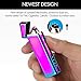Lighter, Electric Arc Lighter Plasma Windproof Lighter USB Rechargeable Lighter with Transparent Shell