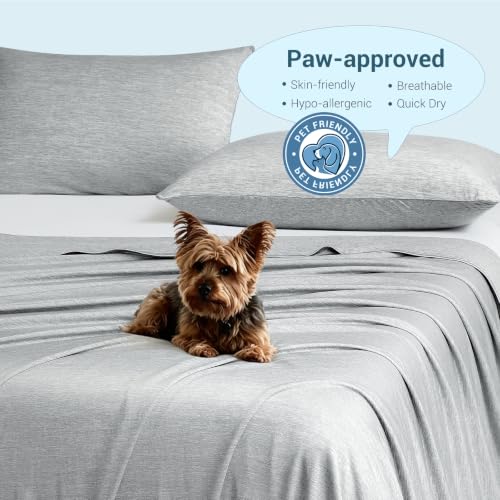 Elegear Cooling Blanket, Revolutionary Queen Size Summer Blanket, Absorbs Body Heat to Keep Cool on Hot Nights, Q-Max 0.4 Cooling Fiber,100% Cotton Backing Blanket - Grey, 78"x86"