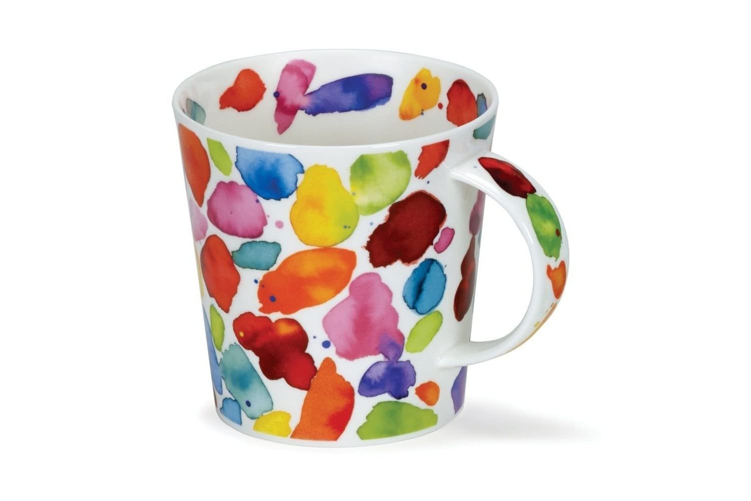 Dunoon Cairngorm Fine Bone China Mug - Blobs! Orange