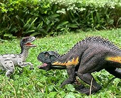 Gemini&Genius Dinosaur Toy, Black Velociraptor with