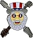 Grateful Dead ~ "Santa Jerry" Dead Head Lapel Pin (Can Be Used As a Christmas Ornament)