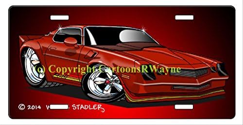 Custom Car Art License Plate 79-80 Camaro Z28