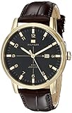 Tommy Hilfiger Men's 1710329 Gold-Tone Watch with Brown Leather Strap