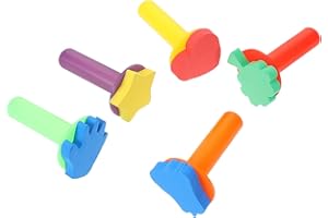 COOPHYA 5pcs Painting Sponges Safe Art Sponges for Boys and DIY Craft Drawing Tools Enhance Random Color