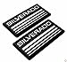2x PartsTo Silver Cab Emblem Badge Side Roof Pillar Decal Plate for Chevy Silverado 88-98 90 91 Suburban Tahoe C/K Series Blazer