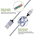 AOFU Lightning Cable,2Pack 6FT/2M iPhone Lightning Cable USB Charging Cable Cord for iPhone (Gray+White)