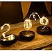 Abkshine 3 Pack Solar Mason Jar Light Lid Insert, 10 LED Warm White Solar Powered Table Deck Lamp LED Firefly Fairy Lights for Wedding Christmas Holiday Party Decor(Jars Not Included)