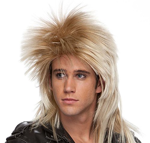 Long rocker wig - mixed blonde