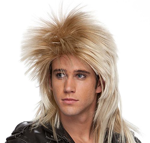 Blonde Rocker Wig - Long Rocker Wig - Mixed