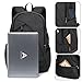 ibagbar Water Resistant Laptop Backpack with USB Charging Port Fits up to 15.6-Inch Laptop and Notebook Black