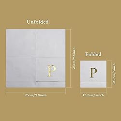 Ottin Monogrammed Letter P 120 Packs Initial Paper
