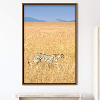 signwin Framed Canvas Wall Art Cheetah Animals Cheetah...