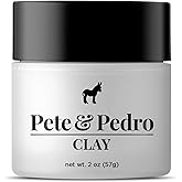 Pete & Pedro HAIR STYLING CLAY - Medium Hold, Matte Finish, Low Shine Styling Clay for Men, Ideal for Hairstyling Medium, Messy, Fine Thinning Hair Styles | Shark Tank Featured, 2 oz