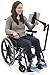 Displays2go iPad Wheelchair Mount, Rotating and Tilting, Universal Bracket, Extendable (IPBYSATO10)