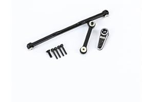 RCAWD Steering Servo Link & 15t Servo Arm Horn for Axial 1/24 SCX24 Series Upgrades Part Black