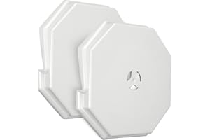 MINSN PTY Siding Mounting Blocks, Qulity Siding Mounting Plate, 130110006001 Octagon Small Outdoor Light Mounting Block, for 1/2 inch Lap Double and 4 inch Height Siding, White 2 Packs