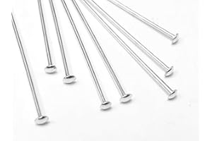BEADWHOLESALER Sterling Silver .925 Headpin, 3 Inch, 22 Gauge, Choose Package Size (24)