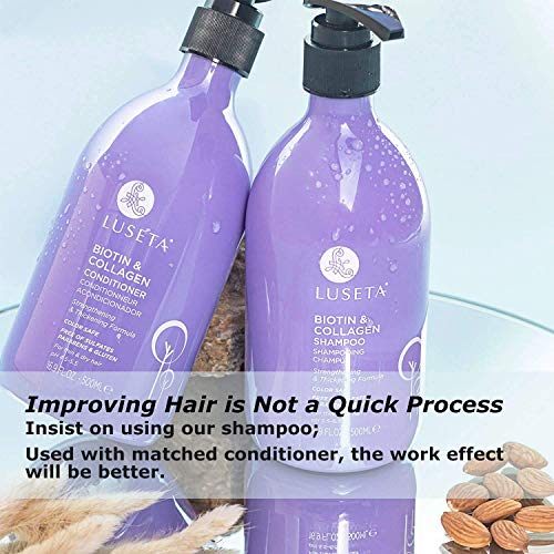 Luseta Biotin & Collagen Shampoo Thickening for Hair Loss & Fast Hair