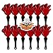 Windy City Novelties 12-Pack 7” Mini Hand Clappers – Loud Plastic Noisemakers for Sports Games, Pep Rallies, Tailgates, and Team Spirit Events - Red/Black