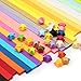 AxeSickle 1080 Sheets Sided Origami, Stars Paper, DIY Paper Folding Strips,Decoration Paper Strips - 27 Colors,Festival Gift.