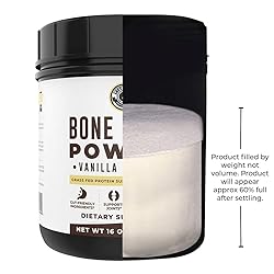 16oz Vanilla Bone Broth Protein Powder From Grass