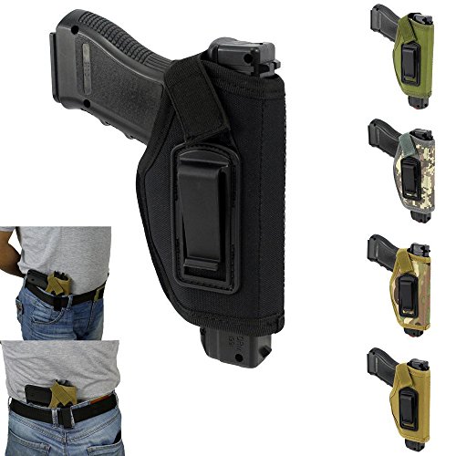 Gun Holster, Concealed Belt Holster Ambidextrous Holster For Compact Subcompact Pistols by Dressffe (Army Green) - Thumbnail 3