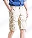 Vcansion Men's Lightweight Cotton Summer Multi Pocket Cargo Shorts