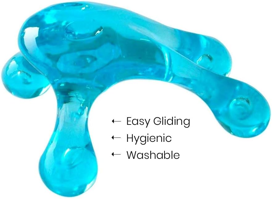 HealthAndYoga Palm Urchin Massage Tool - Easy Palm Fit - 4-Legged Massage Knobs for Gentle Massage: Health & Personal Care
