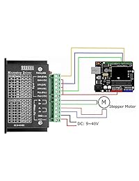 MYSWEETY TB6600 4A 9 42V controlador de driver motor stepper CNC, driver de motor stepper Nema tb6600 motor stepper híbrido de ejes simples para CNC