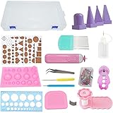 Baiyun All-in-one Quilling Tool Set Complete Quilling Tools Kit with Storage Case Include Electric Rolling Pen (All-in-one Quilling Tool with Box)