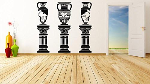 Wall Vinyl Sticker Decals Mural Room Design Pattern Art Decor Column Floor Vase Face Ornament Modern mi538