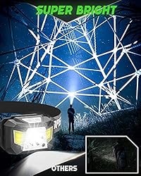 Victoper Headlamp Rechargeable 2 Pack, 1200 Lumens