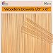 Wooden Dowel Rods 6 inch - 1/8 Hardwood Dowels - Craft Dowels for Woodworking Project 50 pcs - for Model Building Games Kids Crafts Handmade Gifts Home Decor (1/8)…