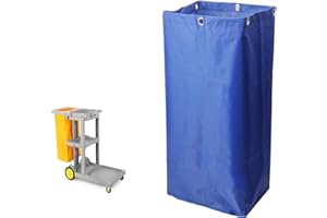 Replacement Janitorial Cart Bag-16 x 11 x 27inches, High Capacity Waterproof Thickened Housekeeping Commercial Janitorial Cle