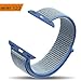amBand Compatible for Apple Watch Sport Loop Band 38mm, Lightweight Breathable Nylon Replacement Band Compatible for Apple Watch Series 1, Series 2, Series 3, Sport, Edition-Tahoe Blue