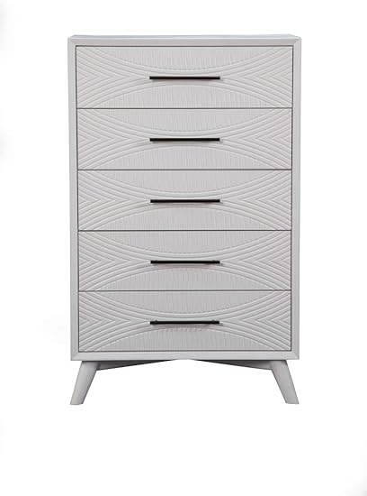 Amazon Com Alpine Furniture Tranquility 5 Drawer Wood Chest In