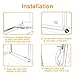 fowong Under Door Draft Stopper, 36 inch Long Door Seal Gap Blocker Sound Reducer Door Sweep with Hook Tape, Light Orange