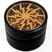 Chromium Crusher 2.5 Inch 4 Piece Tobacco Spice Herb Grinder -Gold