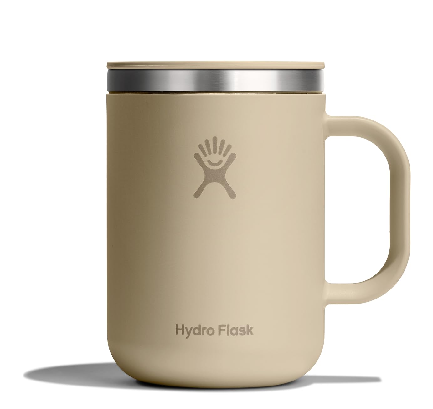 Hydro Flask Coffee Mug – Insulated Stainless Steel, Non Spill, Leak Proof Travel Mug 24 Oz Oat Tan Image