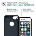 for iPhone 7 Case - MoKo Slim Fit Shockproof Liquid Silicone Gel Rubber Protective Case Soft Touch Back Cover for Apple iPhone 7 2016, Midnight Blue