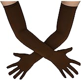 Sheface Stretchy Spandex Long Gloves - Men's & Women's Costume Gloves for Banquet, Party & Wedding