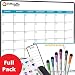 Magnetic Dry Erase Calendar for Refrigerator 17"x12"- Large White Board Calendar for Wall-Monthly Weekly Calendar Whiteboard for Fridge-Bonus My List, Inspiration Board-6 Dry Erase Markers-12 Icons