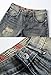 Men's Ripped Slim Fit Straight Denim Jeans Jogger Pants Vintage Style with Broken Holes Light Blue 01 W40