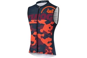 UGLY FROG Men's Cycling Jersey Sleeveless Mountain Bike Shirt MTB Top Zipper Pockets Reflective Bicycle Vest HUS19DJ16